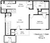 Copper Gate_1 Bedroom Floor Plan